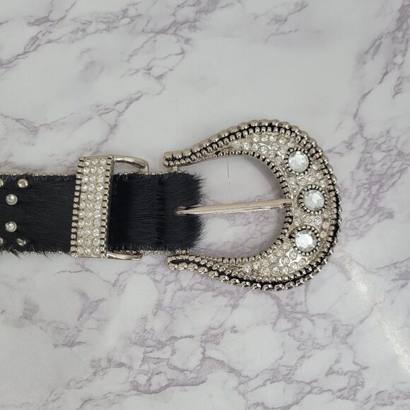Christine Alexander Pony Hair Cowhide Western Rhinestone Crystal Belt main image 11